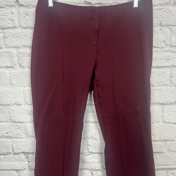 Alfani Burgundy Ankle Pant - Picture 2 of 7